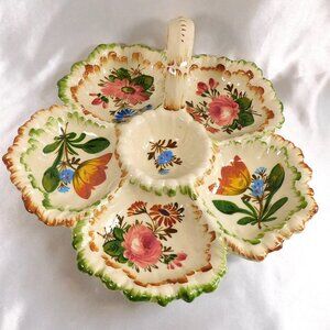 Six Section Serving Dish with Handle from Italy # 25729